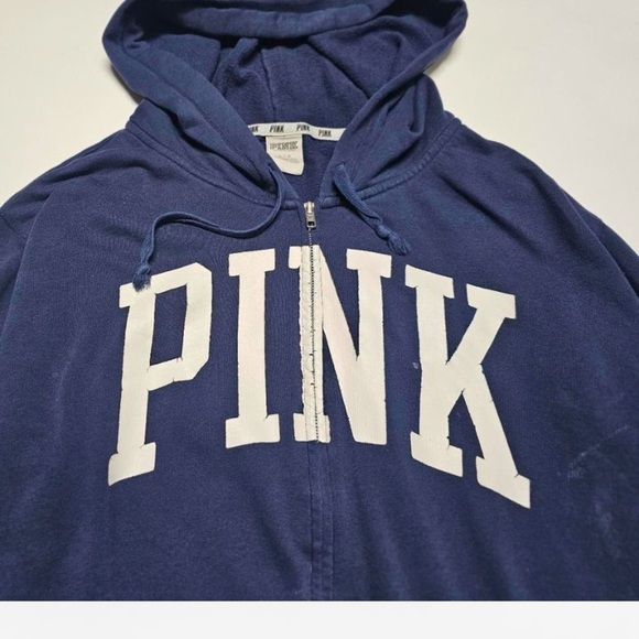 PINK zip-up hoodie, size L - Picture 3 of 7